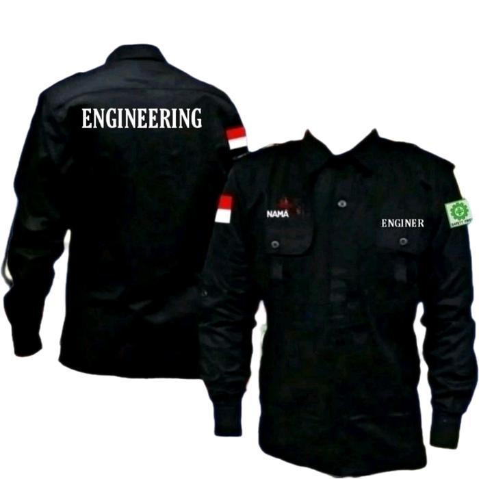 KEMEJA PDL ENGINEERING/KEMEJA ENGINEERING FULL BORDIR/SERAGAM ENGINEERING/KEMEJA CUSTUM BORDIR