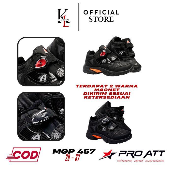 Sepatu Sekolah Pro ATT Original Magnet Hitam - PRO ATT MGP 457