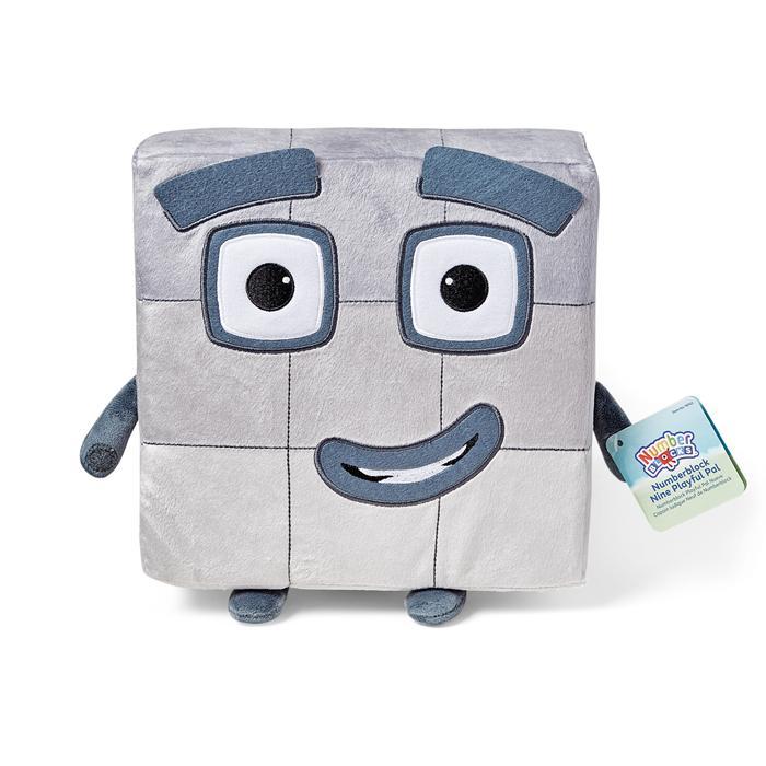Hand2Mind Numberblocks Nine Playful Pal, Boneka Numberblocks Angka 9 Yang Lembut Dan Lucu. Cocok