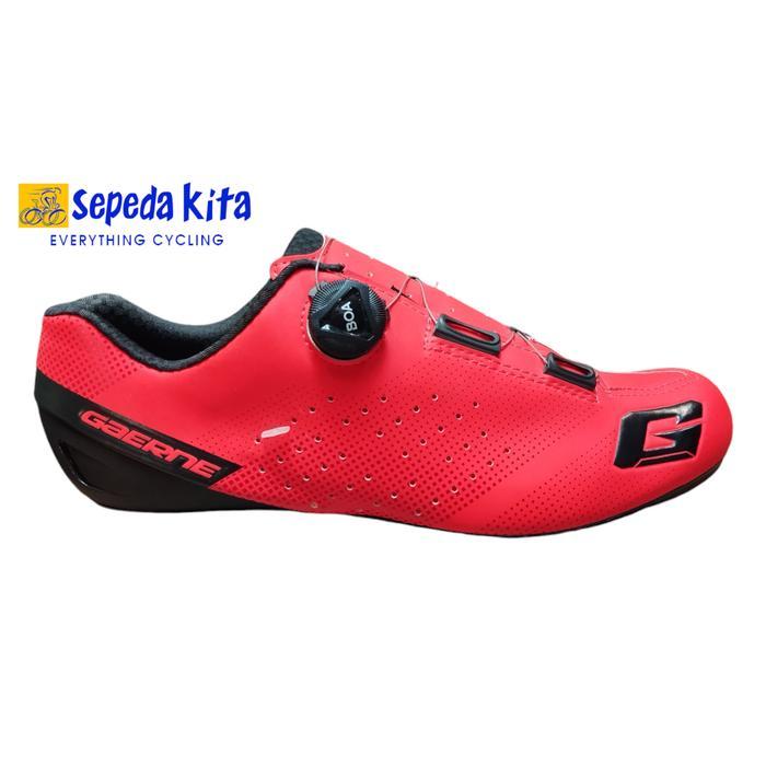 Gaerne G Tornado Carbon Shoes Matt Red - Sepatu Cleat Road Bike