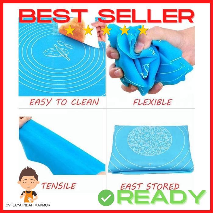 Alas Adonan Silikon Baking Mat Silicone Tatakan Adonan Kue Donat Pizza