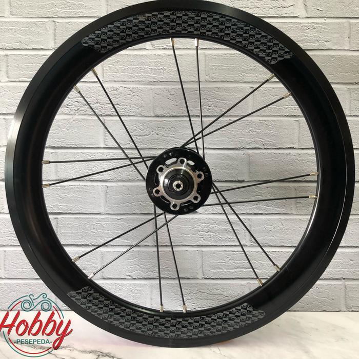 TERBARU WHEELSET LITEPRO AERO JUMPHOLE 16inci 349 DISCBRAKE