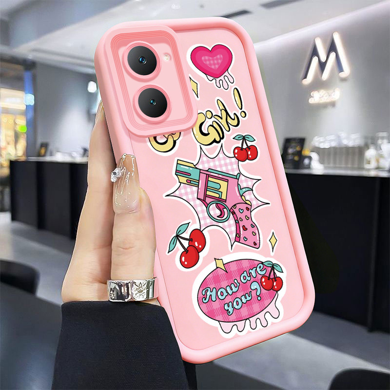 Casing Hp untuk VIVO Y03 Y03T Y18 Y18e Y18i Y18t Y28s 5G Y37 5G Case Stiker pistol mainan Kasing sil