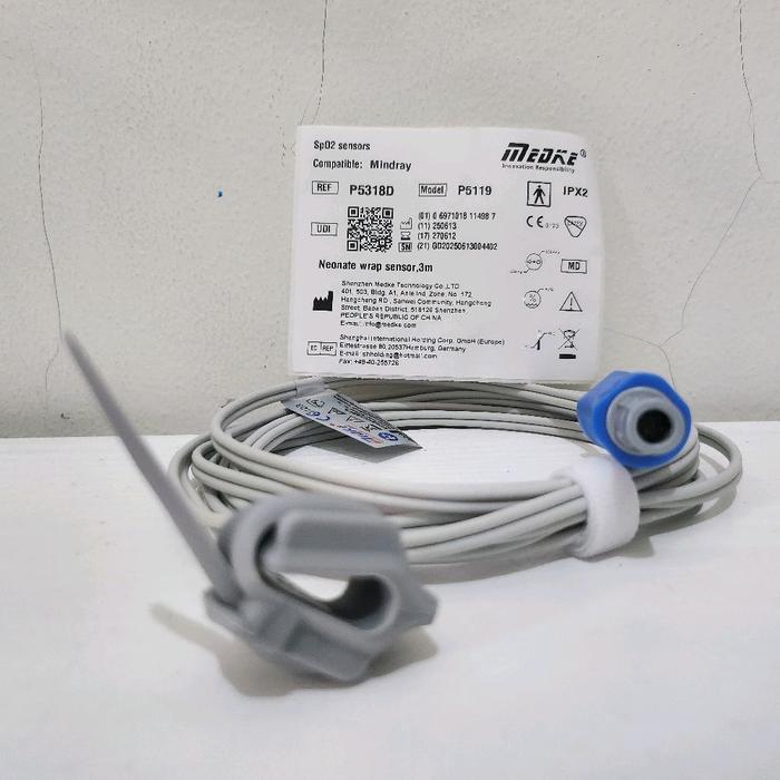 Ada Stok SpO2 Direct Cable 3 meter Bayi Mindray Boztron 6 pin 1 knob / Medke