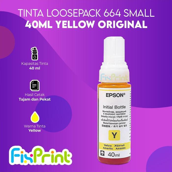 Tinta Epson 664 T6441 T6642 T6643 T6444 Ink Cartridge C13T664199