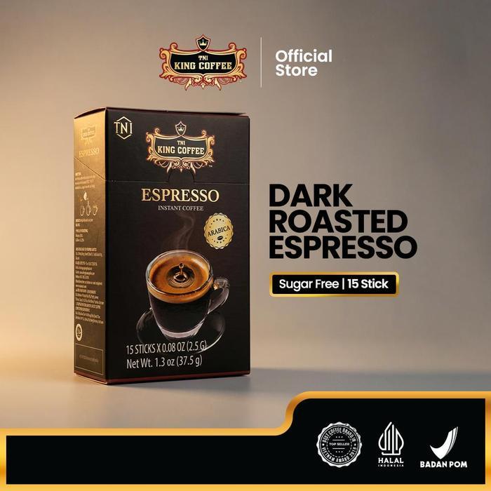 Original Kopi Hitam Instan Import Vietnam Tanpa Ampas Espresso Trung Nguyen King Coffee Isi 15 Stik