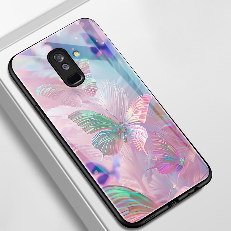 Casing Hp Untuk Samsung A6+ 2018 J8 2018 J6 Plus 2018 J6 Prime Case Casing pola kupu-kupu berwarna-w