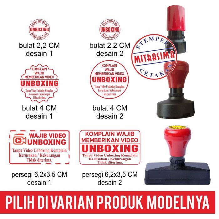 Stempel Wajib Unboxing Warna Otomatis