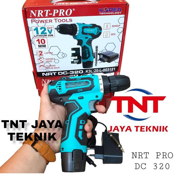 Mesin Bor Cordless Nrt Pro Dc 320 12V / Cordless Drill Nrt Pro Dc320