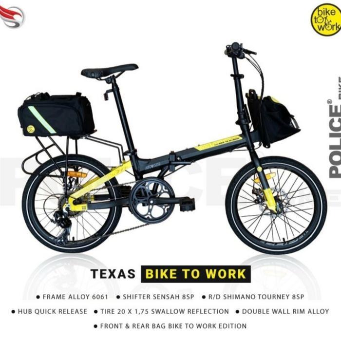 Sepeda Lipat Police Texas B2W by Element