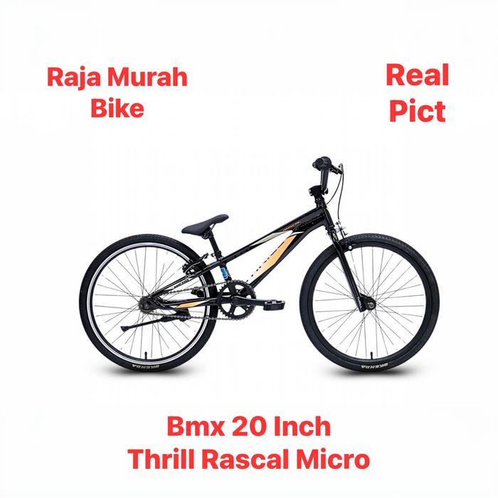 Sepeda Bmx Thrill Rascal Micro AL 20 Inch Sepeda Bmx 20 Thrill Rascal Micro - Hitam