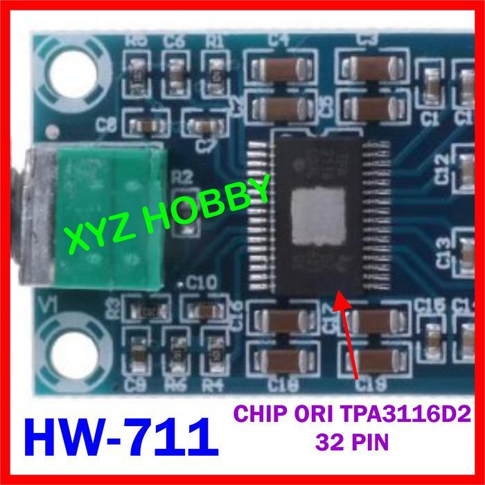 Hw-711 Original Tpa3116D2 Class D Amplifier 50W Tpa 3116 Tpa3116 32 Pin Hw711 50W #Gratisongkir