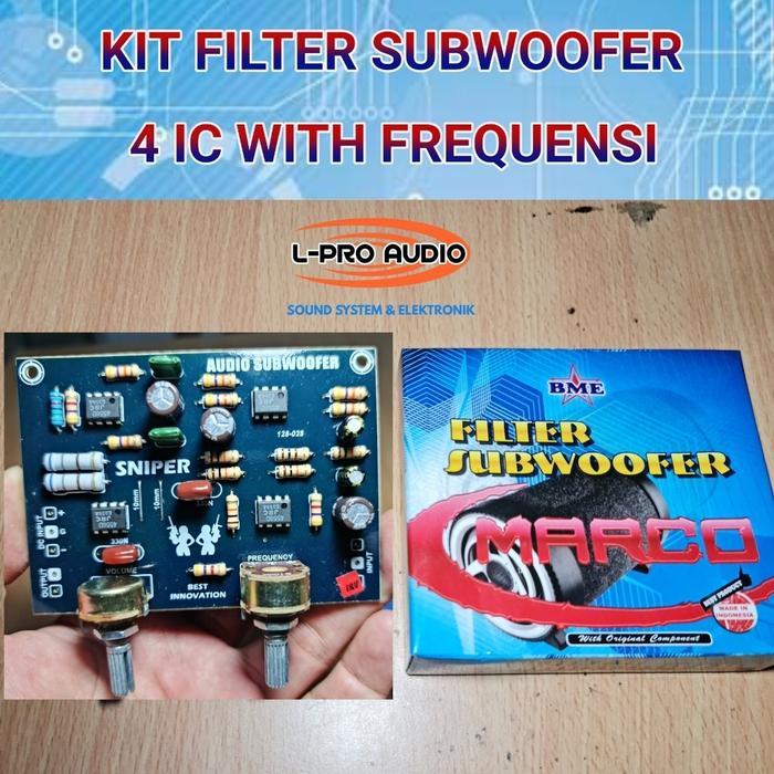 Kit filter subwoofer 4 IC 2 potensio