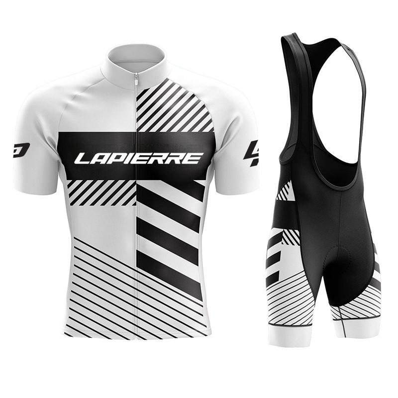 Lapierre Cycling Jersey Men's 2026 Summer Bib Bib Strap Cycling Shorts Cycling Jersey Set