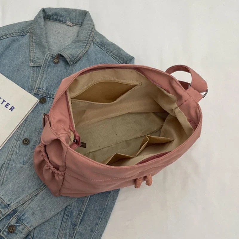 asual Nylon Hobos body Bags Solid Zipper Women's Bags 2025 Fion High apa Solid olor Single Shoulder
