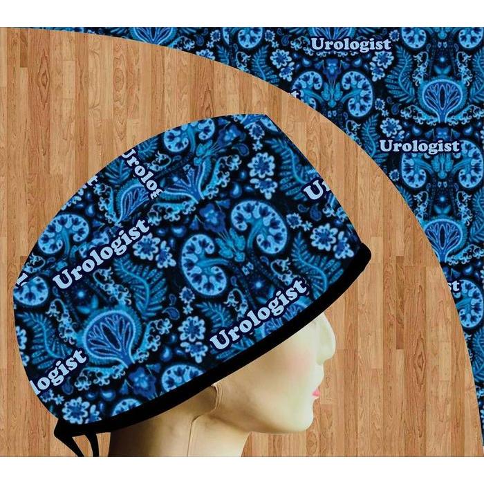 Head Cap Dokter Urologist Blue