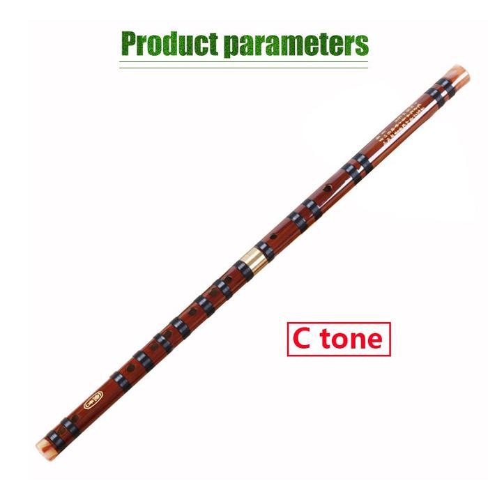 Kunci C Seruling Bambu Cina Dizi Flute Traditional Alat Musik