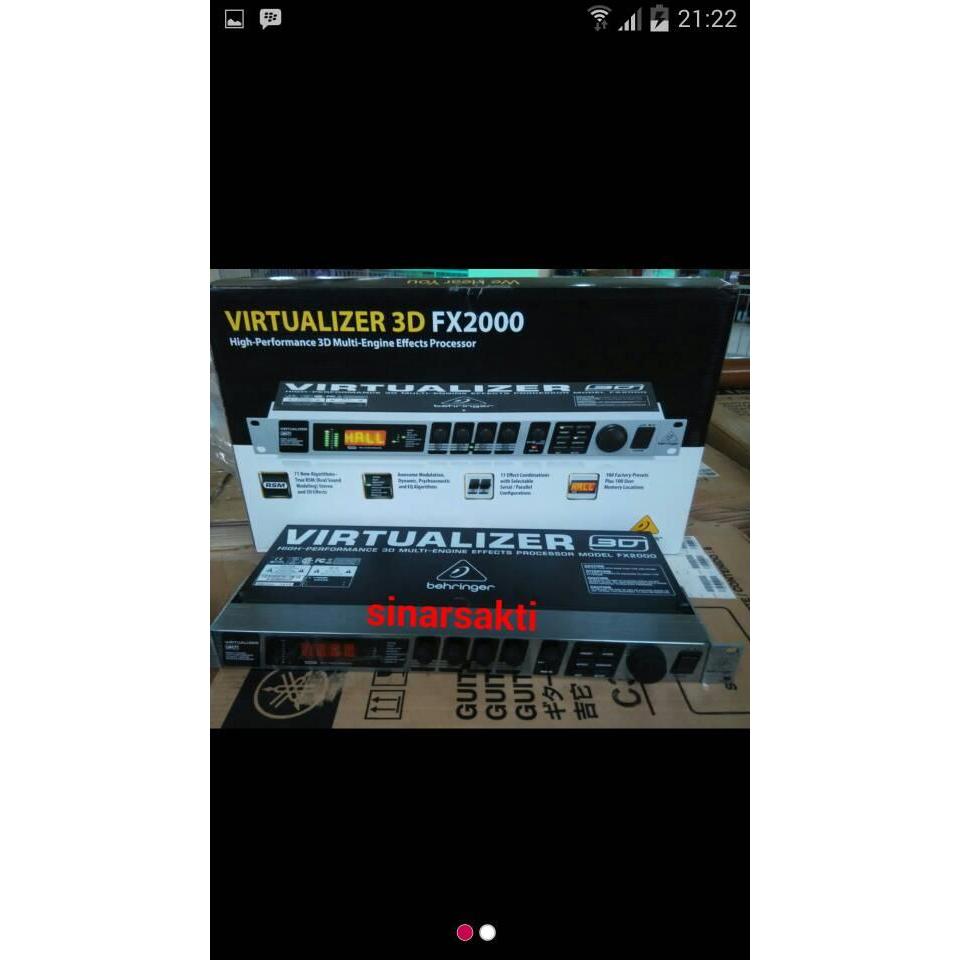 Kualitas Terbaik Effect Vocal Behringer Fx 2000 3D