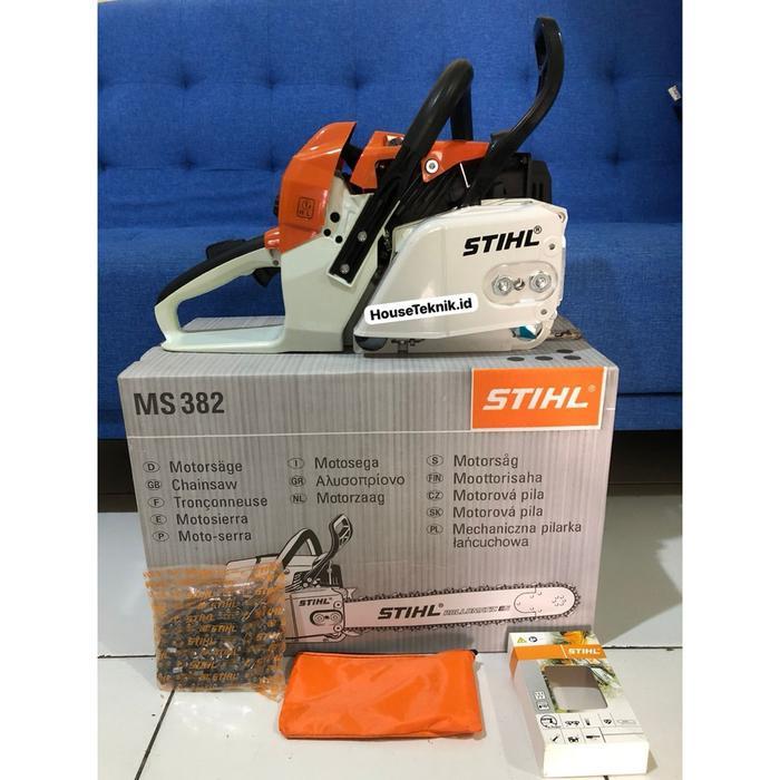 PROMO  CHAINSAW SENSO 382 FULLSET BAR 25 INCH STIHL ORIGINAL STIHL GERGAJI KAYU