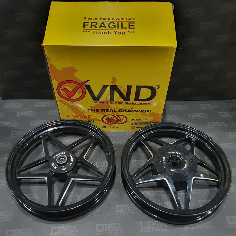 Velg Velek VND Racing V Speed Bintang Honda Vario 110 Beat Scoopy Hitam