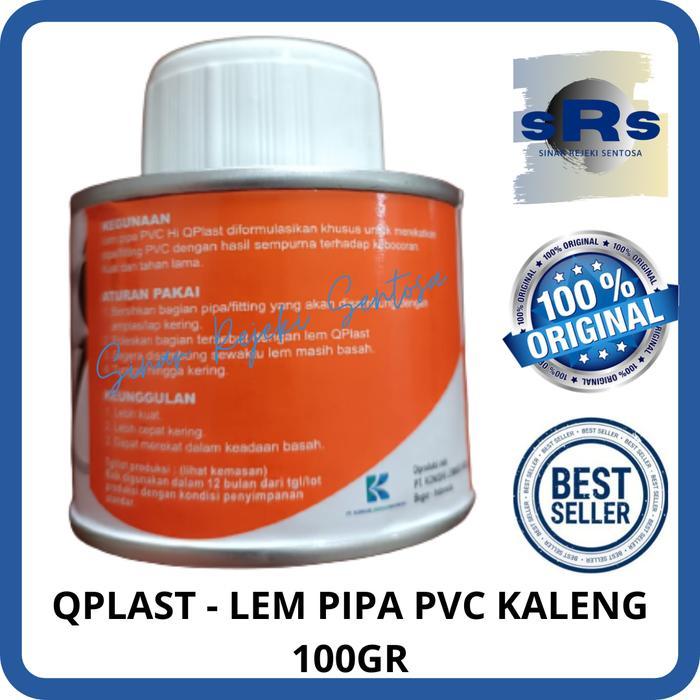 Lionamart29 - Qplast - Lem Pipa Pvc Kaleng 100 Gram Terbaru
