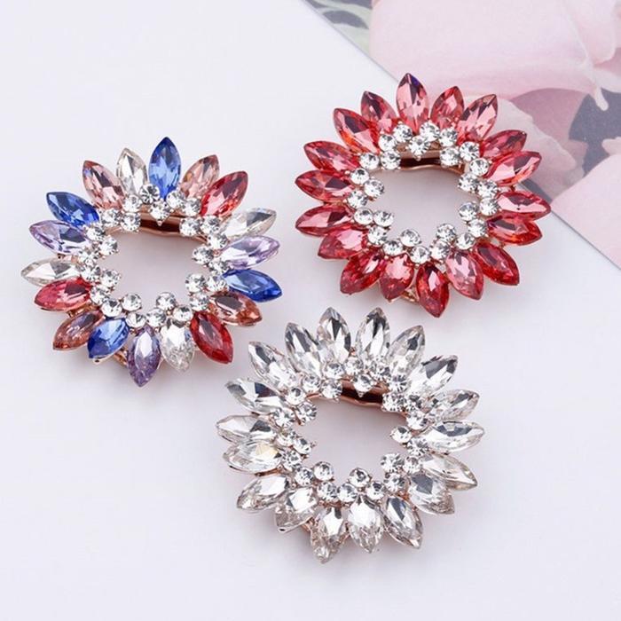 Bros Ring Hijab Mewah Dan Elegan Bros Simple Elegan Bros Cantik Bros Bunga Kristal Premium Bros