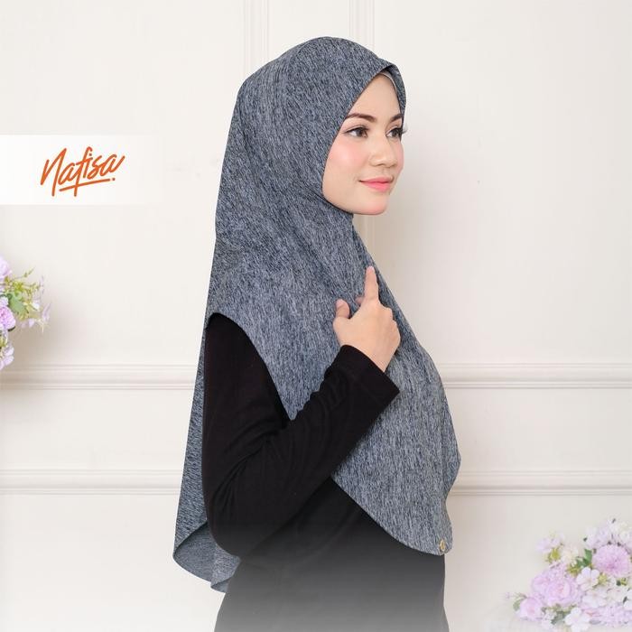 Sedia Nafisa Hijab Ayana - Hijab Non Pat Premium Instan Nyaman Pad Panjang Muslim Kerudung