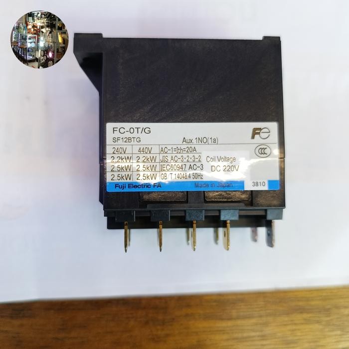 Kontaktor AC tipe FC-OT/G FC-0T/ G Z25A 1NO 220V DC Merk Fuji