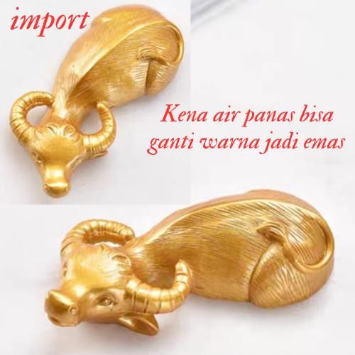 Ready Patung Kerbau / Mainan Teh / Kerbau Dekorasi / Pajangan Teh / Kerbau