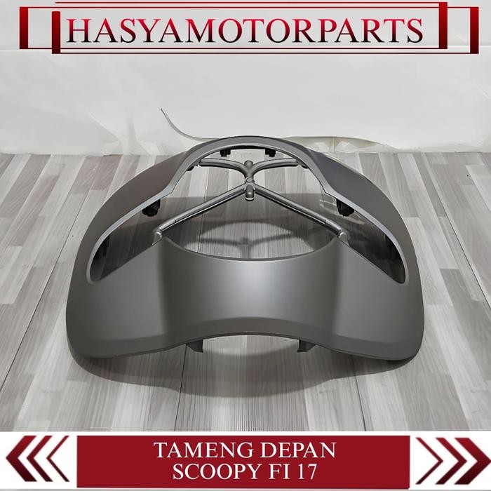 Cover Body Halus Panel Tameng Depan Scoopy Fi Esp Led New Ban Donat K93 2017-2020 Warna Abu Doff