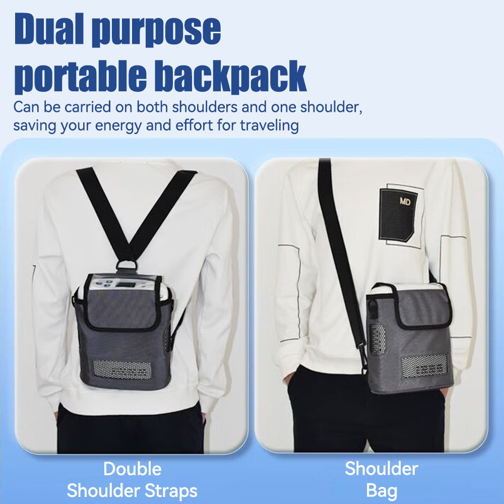 Portable Oxygen Concentrator 1L-5L Adjustable Flow Rechargeable Oxygen Concentrator COPD Elderly Man