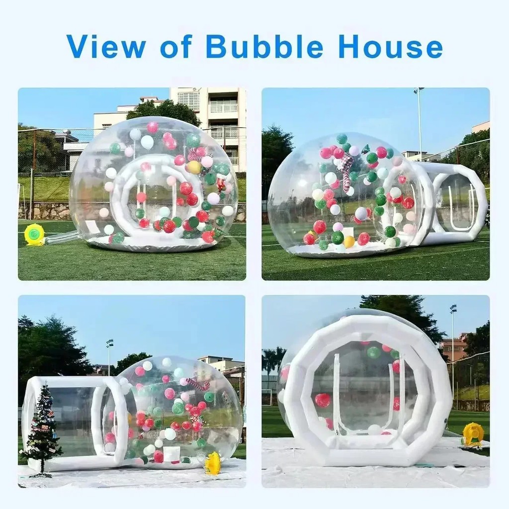 Inflatable Bubble House,Commercial Grade PVC Clear Bubble House with Air Pump and Blower,Bubble Tent