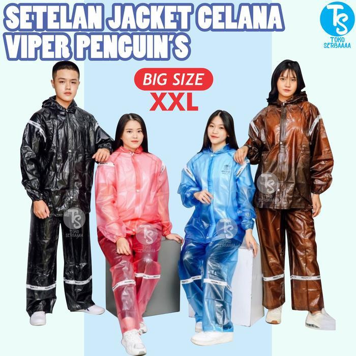 Jas Hujan Mantel Setelan Raincoat BIG SIZE XXL Penguin Viper