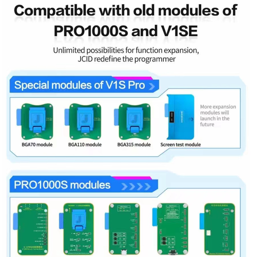 JC V1SE Wifi Kit Upgrade JCID V1S Pro Programmer Dot Projector Wide Angle Camera Board for iPhone XR