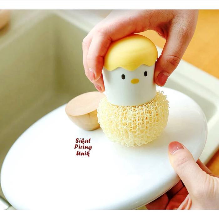 Sikat Piring Unik BENTUK TELUR kitchen brush sikat dapur Peralatan Dapur unik