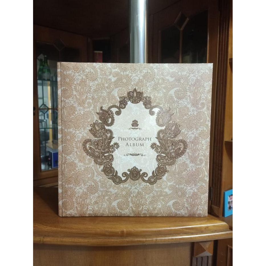 Premium Album Foto Motif 10R/8R/5R/4R/2R Magnetic Besar/Jumbo 10 Lembar Putih Promo