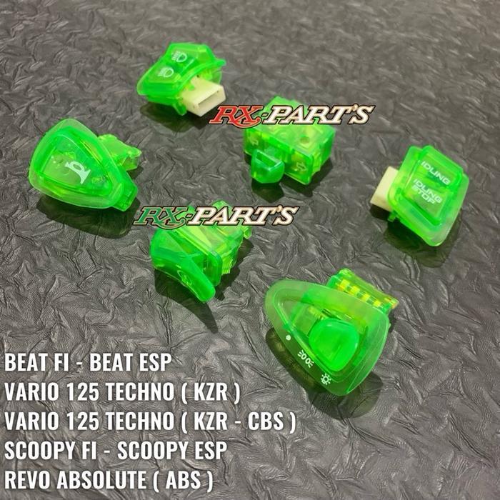 Banyakstock- Tombol Saklar Transparan Vario 125 Techno - Vario 125 Cbs Lama - Vario 125 Fi - Beat Fi
