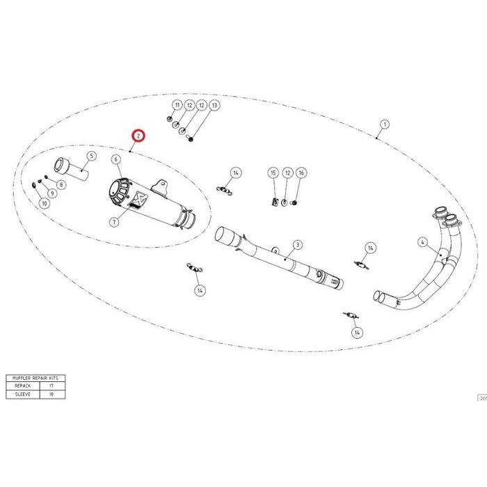 ORIGINAL Silencer M-CUB00101SS R25 AKRAPOVIC M-CUB00101SS READY STOCK