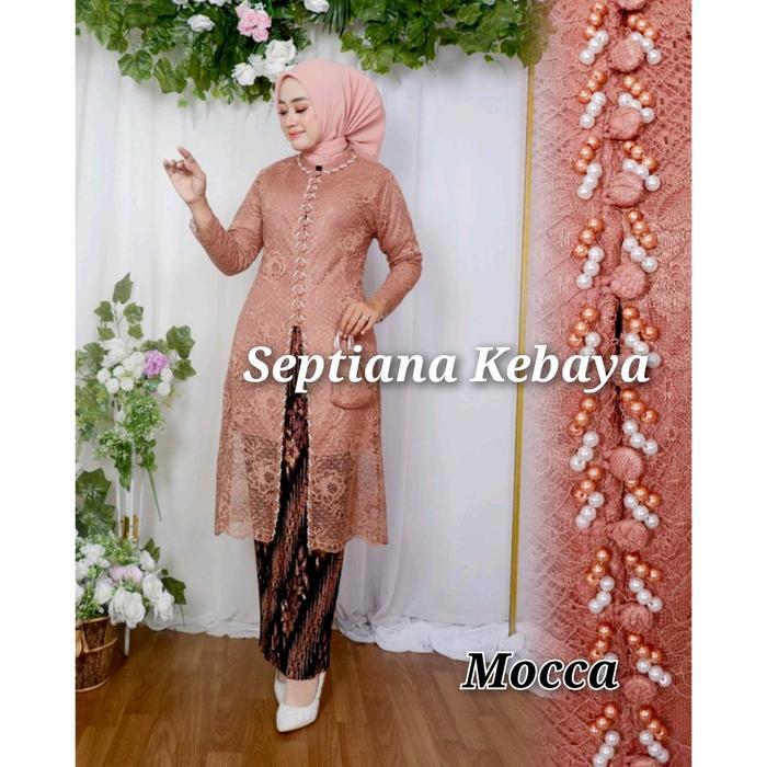 eyys- Septiana Kebaya + Baju Kebaya Ibu Besan Tunik Payet Kancing 1000 / Kebaya Kondangan