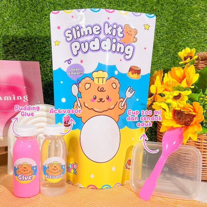 SLIME KIT PUDDING BY SLIME BINTARO SLIME KIT BIKIN SLIME SENDIRI TOFU SLIME