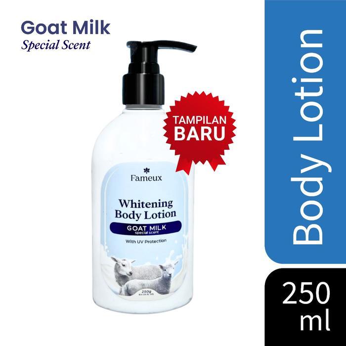 i0cc- [Mid Deals] Fameux Whitening Body Lotion Goat -Extra White 250 Ml Mencerahkan