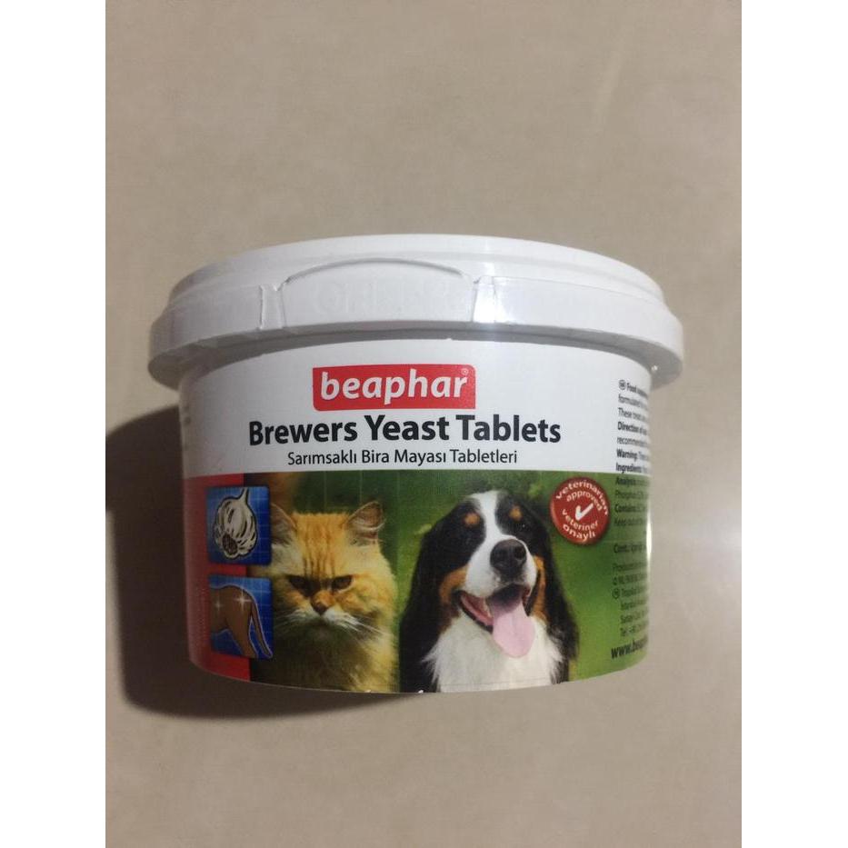 Beaphar Brewers Yeast 250 Tablets Cat Dog Vitamin Bulu & Kulit Kucing