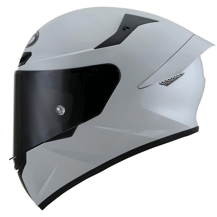 HELM KYT TT COURSE PLAIN (VISOR CLEAR) - ASPHALT GREY