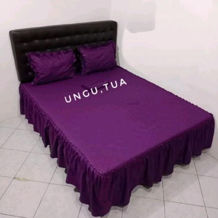 PROMO Sprei Rumbai Sprei Rempel Polos Embos Tinggi 30cm