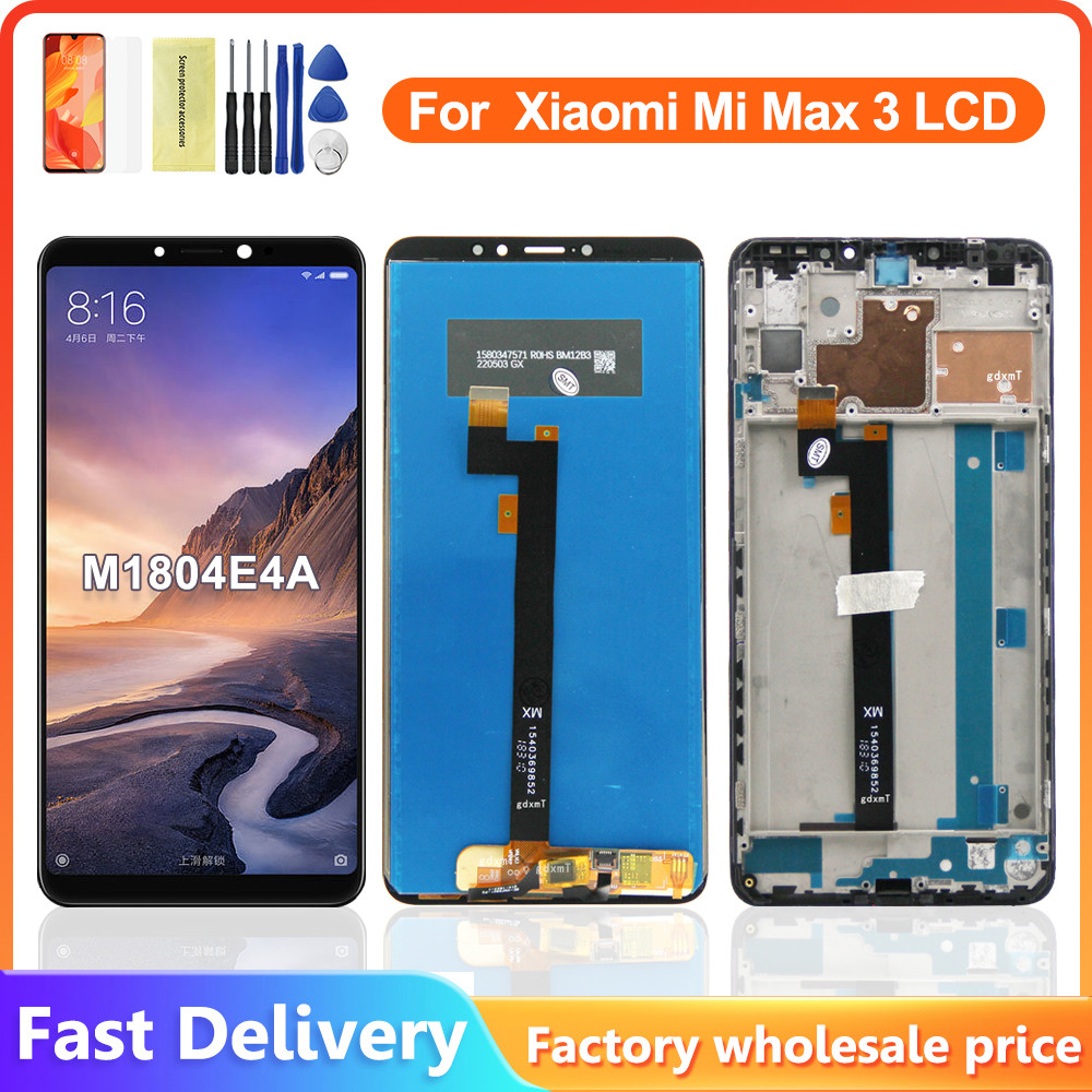 6.9" For Xiaomi Max3 LCD Display Touch Screen Digitizer Assembly For Xiaomi Mi Max 3 LCD Screen Repl