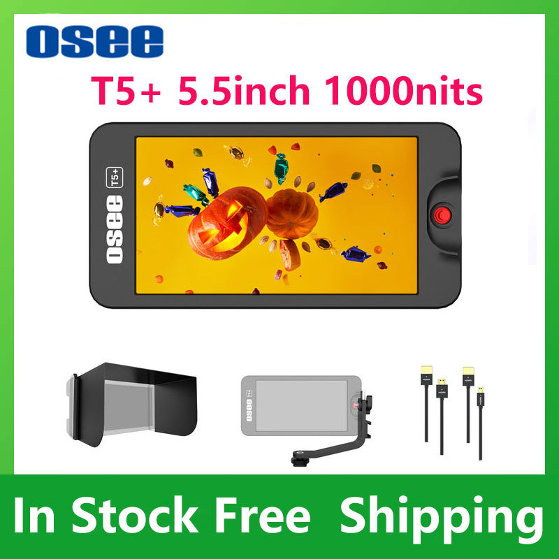 OSEE T5 plus T5+ 5.5inch 1000nits 4K HDMI On-camera Monitor Kit bag does not contain a monitor