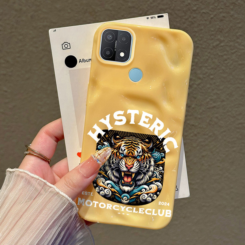Casing Hp Untuk OPPO A15 A15s A35 Case Macan buas Kasing Bernapas Cesing  Kesing Silikon corak pungg
