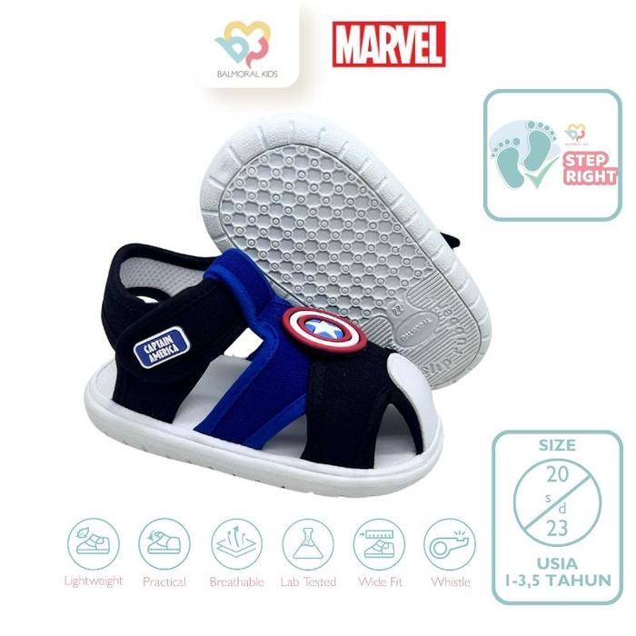 BALMORA SANDAL BAYI BUNYI CICIT CAPTAIN AMERIKA SIZE 23 CA-BBL30 (BLA)