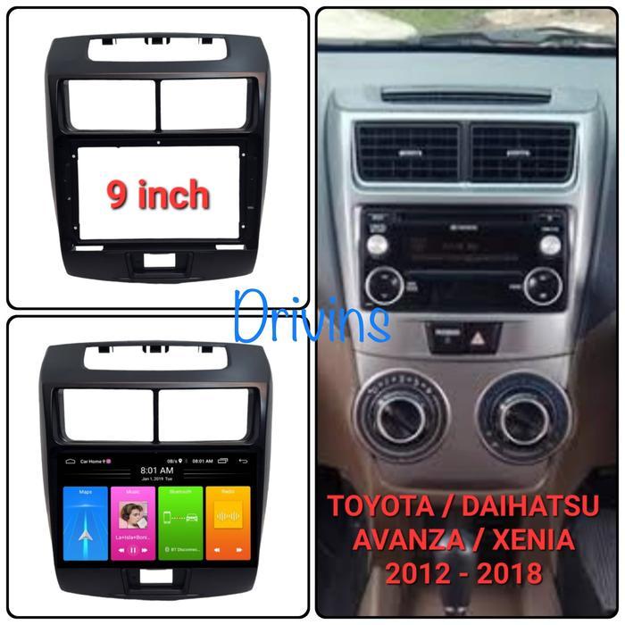 SALE FRAME HEAD UNIT ANDROID AVANZA / XENIA 9" INCH 2012-2018 ORIGINAL