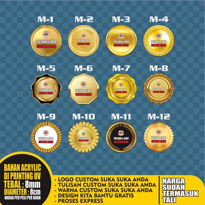 Medali, Medali Custom, Medali Perlombaaan, Medali Akrilik, Medali Acrylic, Medali Lomba, Medali